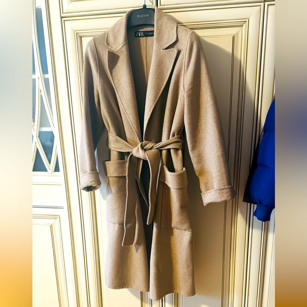 Zara long coat , size S.